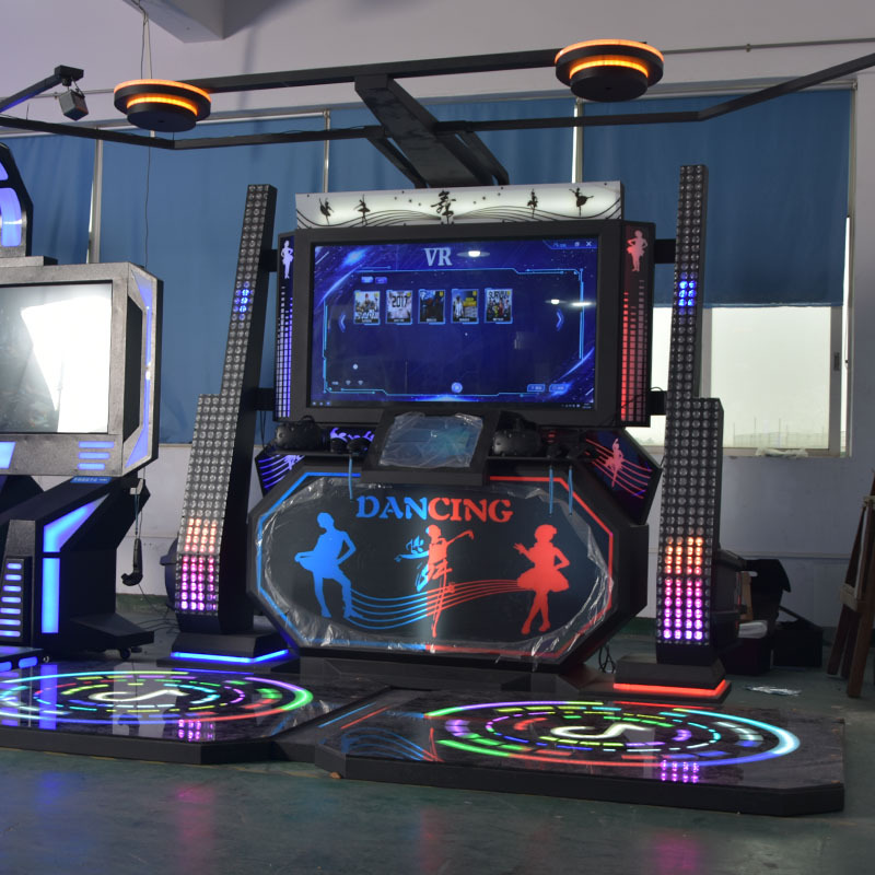 Máquina comercial de baile doble VR a gran escala, experiencia de simulación inmersiva doble interior, equipo de entretenimiento y ocio