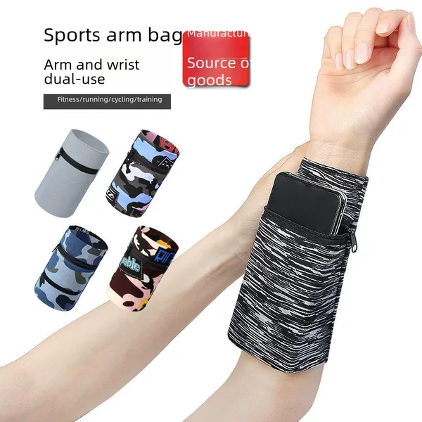 Running mobile phone arm bag outdoor mobile phone bag unisex arm band bag wrist bag fitness equipment Sports arm sleeve