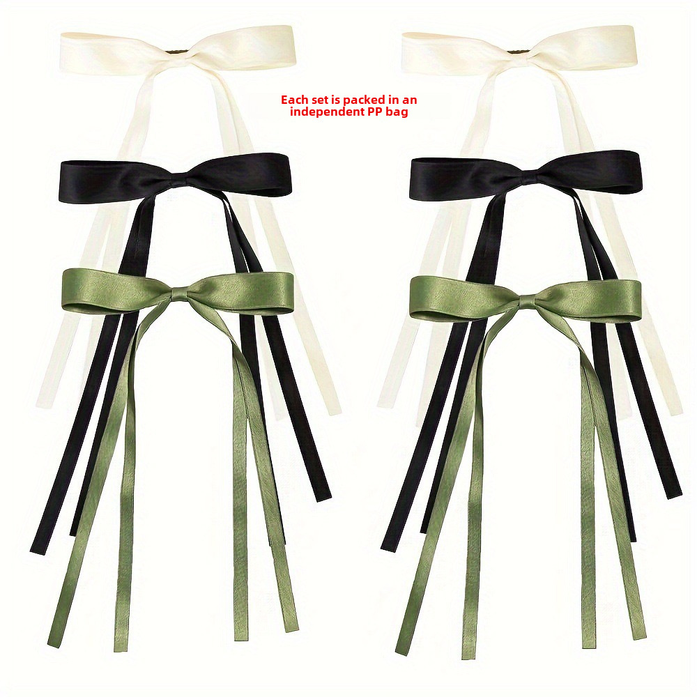 Set 6 fermagli per capelli a fiocco stile coreano accessori_voghion.com