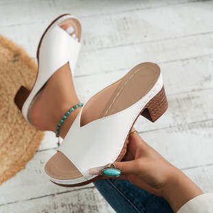 Cross-Border Large Size 2025 Cross-Border Flip-Flops Large Size Casual Wedge Women's Sandals Flip-Flops Wholesale
