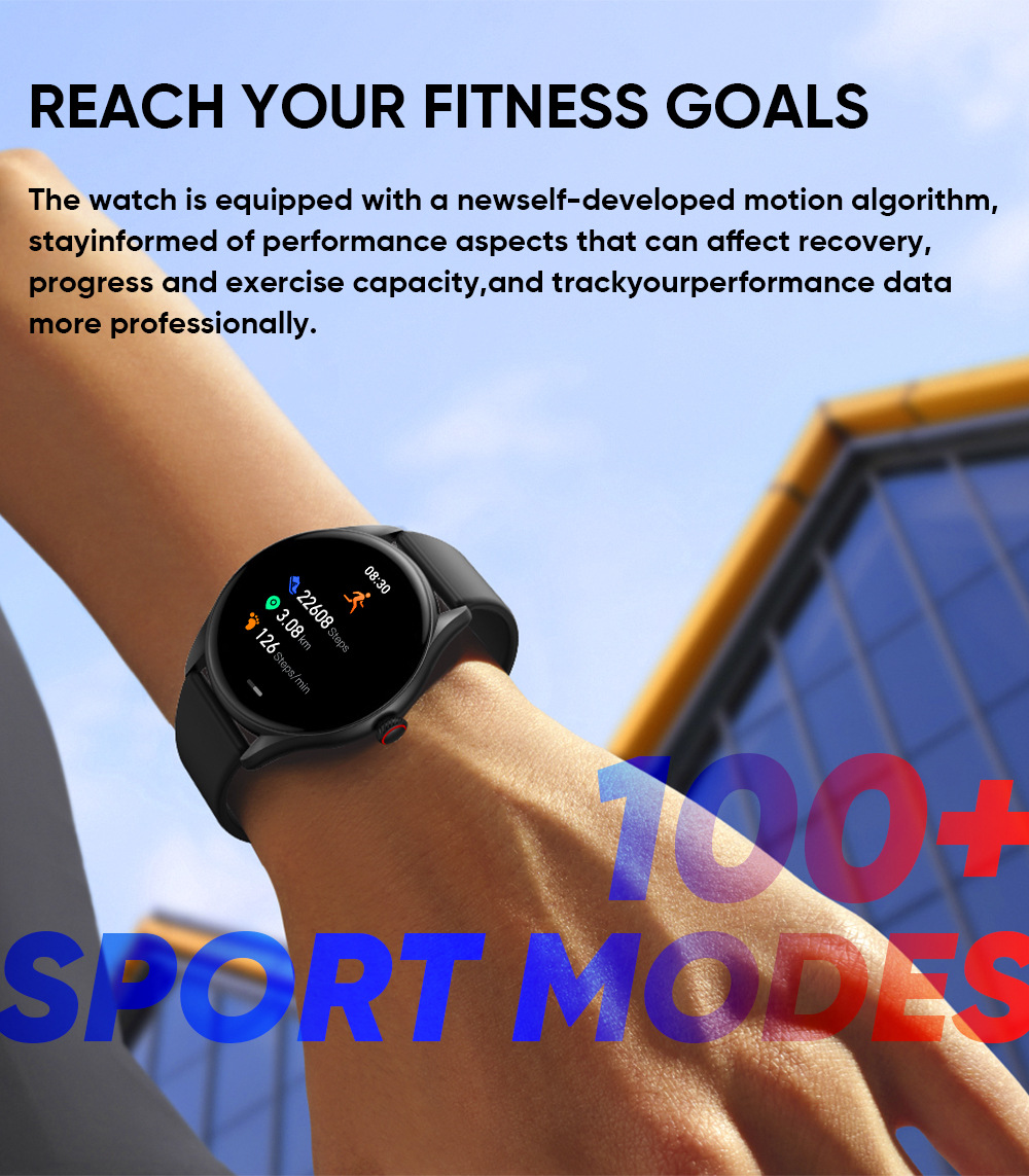 Montre connectée avec cardiofréquencemètre et assistant vocal_voghion.com