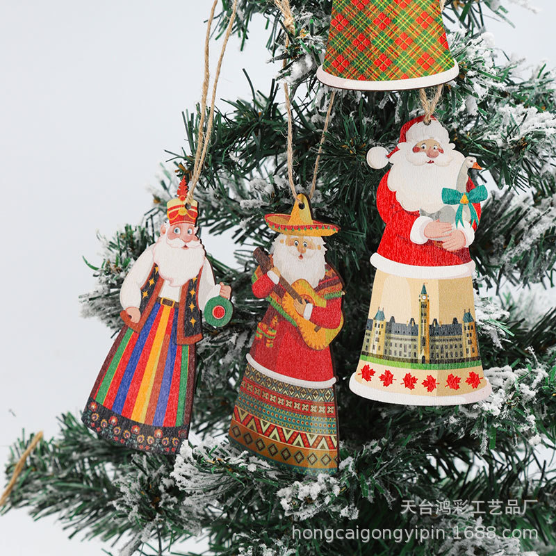 新款圣诞节老人侏儒老人吊坠 圣诞精神 圣诞树鲁道夫挂饰家居装饰