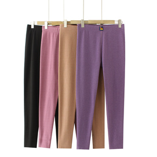 Plus size women's Korean-style high elastic skin-friendly velvet heating warm leggings comfortable close-fitting underpants 18T010