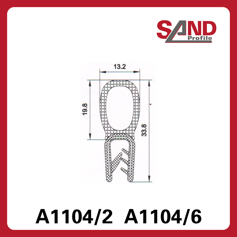 申波菲勒SAND密封条棱边保护条护边条橡胶条A1104/2/6