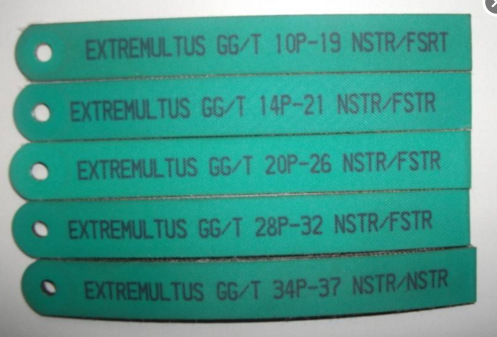 丹宇龙 黄绿片基带加导条花纹耐磨防静电传动带耐高温平皮带