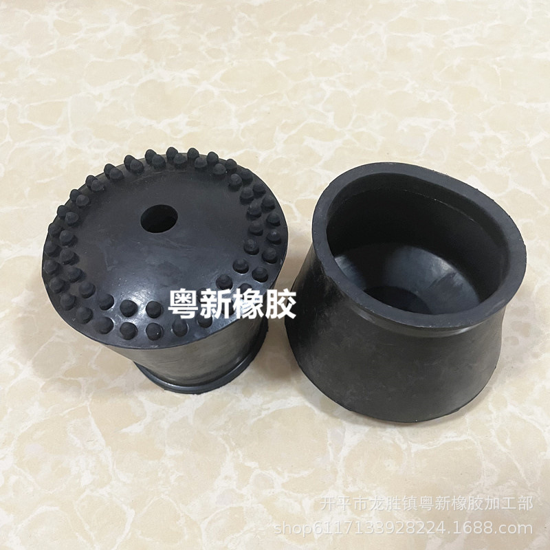 内径60mm竹梯耐磨加厚圆形脚胶塞套防滑保护梯子脚垫防震橡胶外套