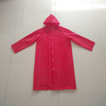 红色PVC长款雨衣  源头工厂 可定制 户外旅行 可混色批发
