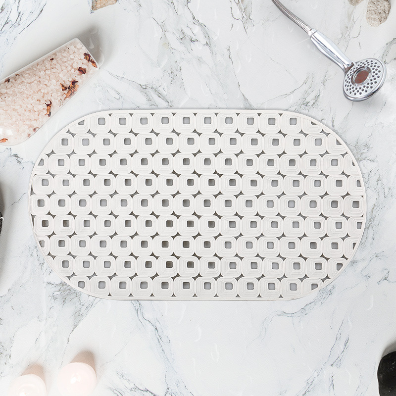 70*39cm oval baño antideslizante estera fuerte ventosa TPR baño estera antideslizante alfombra de baño alfombra de piso