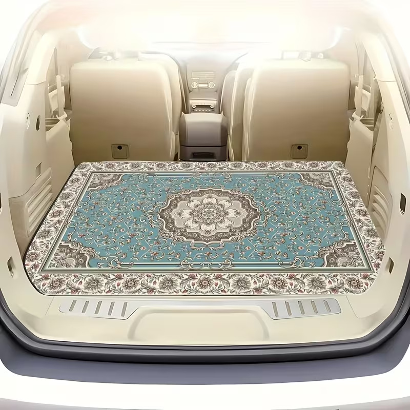 Cross-Border Temu Crystal Velvet Persian-Style Car Floor Mats, Universal for All Seasons, Dust-Proof, Wear-Resistant, Easy-Care Mats