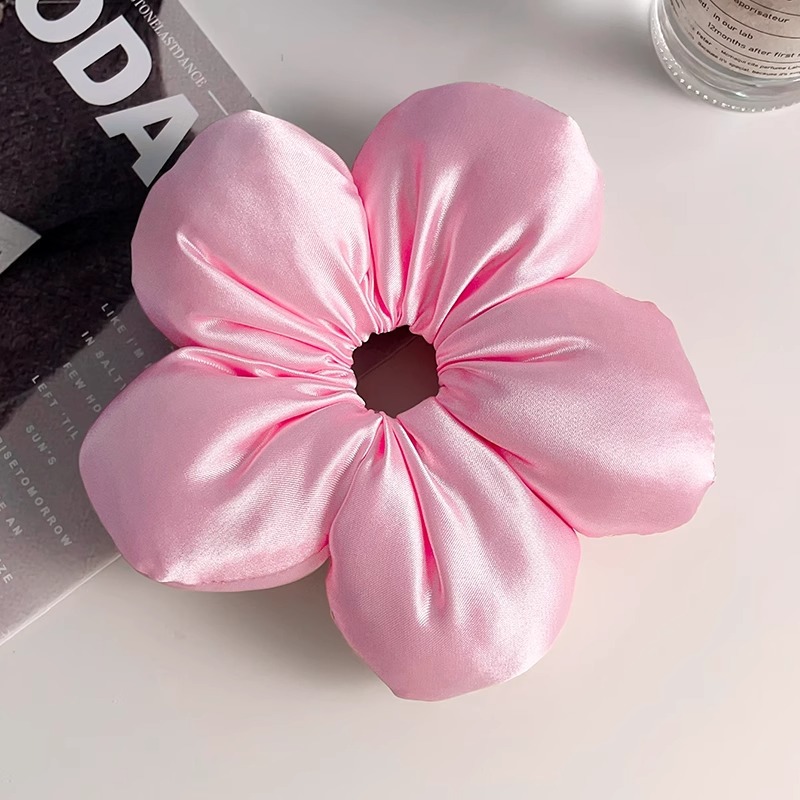 Coreano super grande encaje intestino anillo de cabello para mujeres de alta calidad elástica correa de goma duradera toallas cuadradas para cabello