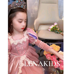 2022 Winter New Trendy Heavy Industry Mermaid Princess Dress Fairy Trendy Puffed Skirt Cupcake Dress