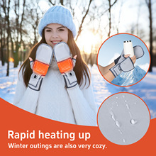 加热手套电脑办公冬天写作业随身携带捂便携式送女生礼物USB充电