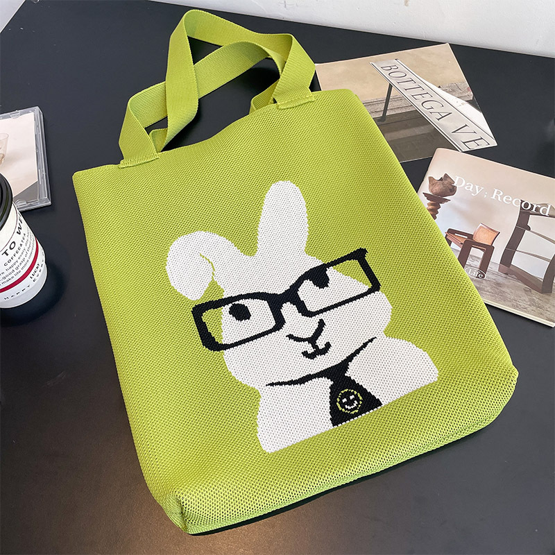 Frau Mittel Stricken Tier Süß Basic Offen Schultertasche display picture 3