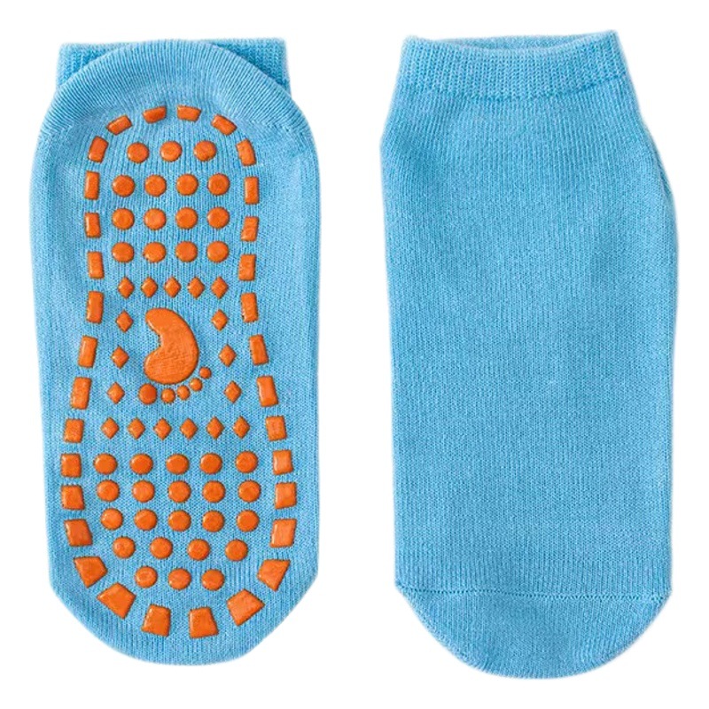 Calcetines de piso antideslizantes calcetines de trampolín especiales adultos delgada yoga inferior Niños Bebé niño padre-hijo calcetines de educación temprana