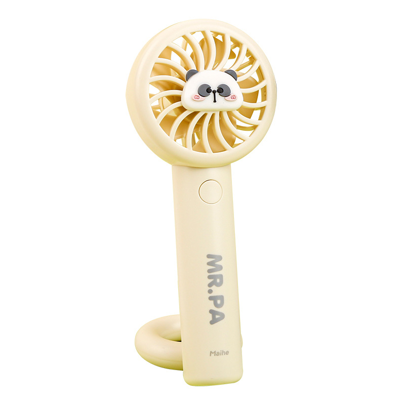 Auténtico Flying Girl Policía serie Macaron ventilador de círculo estudiantes de verano lindo portátil ventilador de mano
