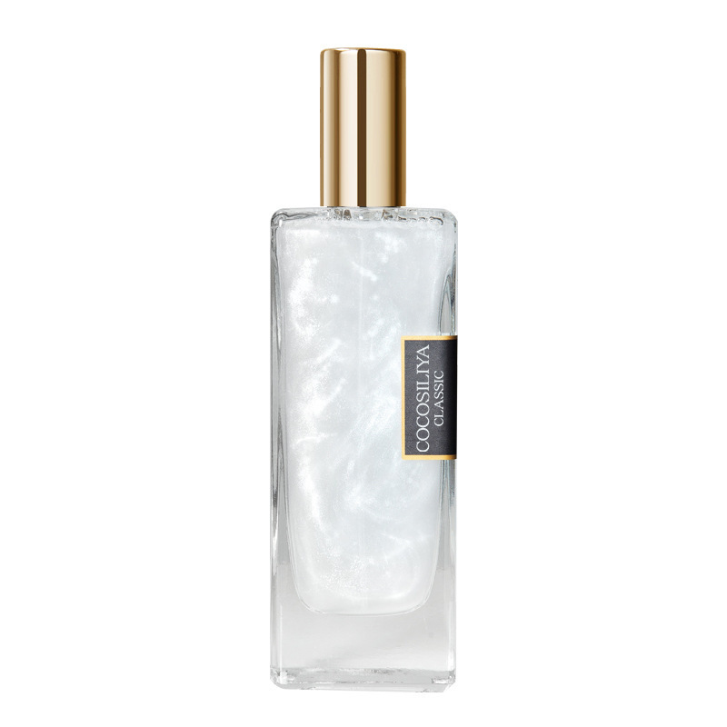 Perfume de arena líquida dorada COCOSILIYA, transmisor en vivo por celebridades de internet, para hombres y mujeres, fragancia fresca de larga duración, perfume ligero para estudiantes, venta al por mayor.