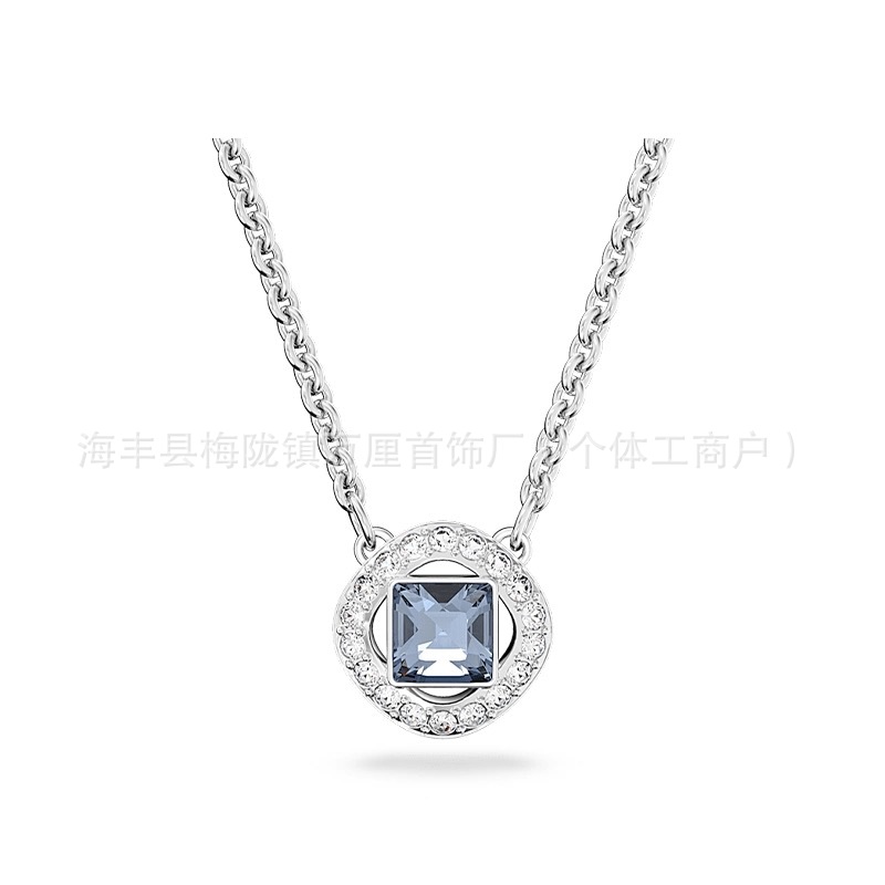 蓝色方钻水滴【白金色】