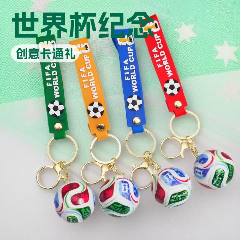 2026 United States, Canada, and Mexico World Cup Keychain Fan Merchandise Souvenir Football Pendant Creative Cartoon Gift Wholesale 2026 United States, Canada, and Mexico World Cup Keychain Fan Merchandise Souvenir Football Pendant Creative Cartoon Gift Wholesale
