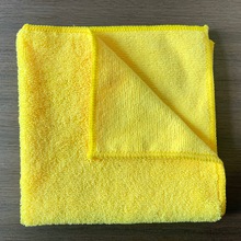 外贸超细纤维涤锦经编高低毛长毛汽车清洁洗车厨房商超毛巾4040