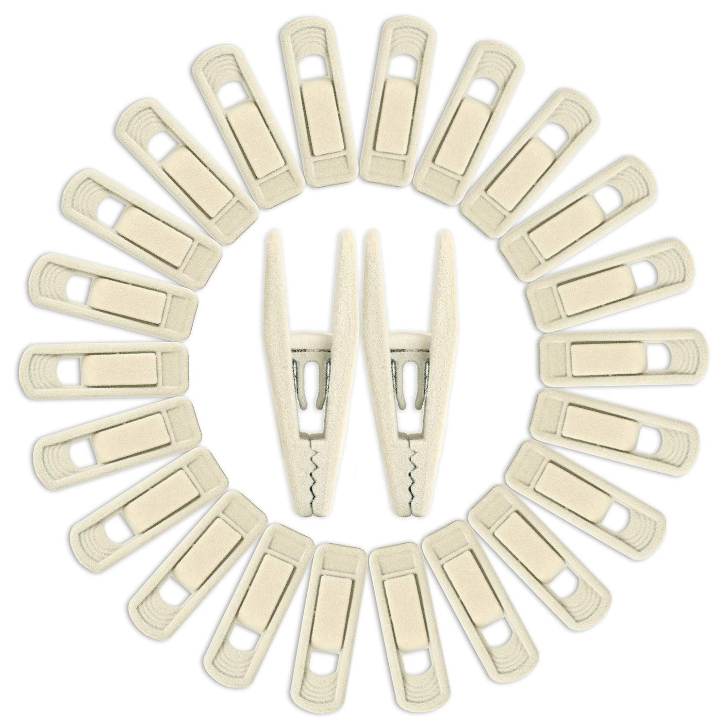 Household Wholesale Hanger Seamless Flocking Pants Clip JK Skirt Multifunctional Stackable Pants Clip Non-slip Flocking Pants Clip