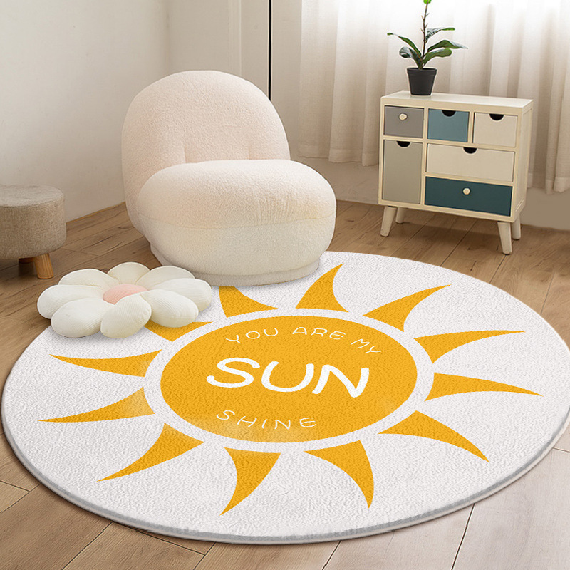 거실 소파와 커피 테이블용 모조 캐시미어 가정용 미끄럼 방지 카펫, 얼룩 방지, 내마모성, 관리 용이, 만화 스타일, 도매 가정용 가구