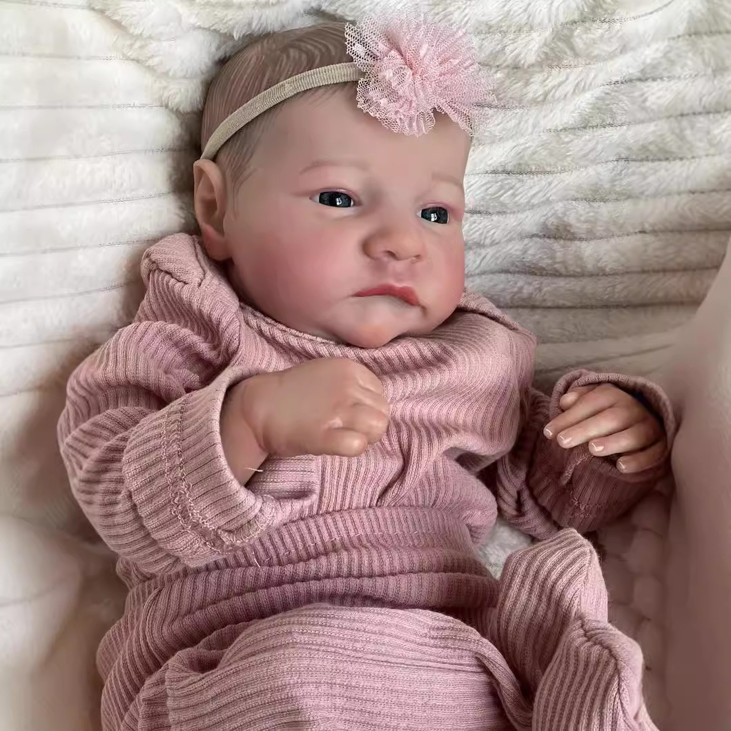 49cm muñeca renacida simulación bebé Levi transfronterizo e-commerce azul mar suministro entrega de una sola pieza