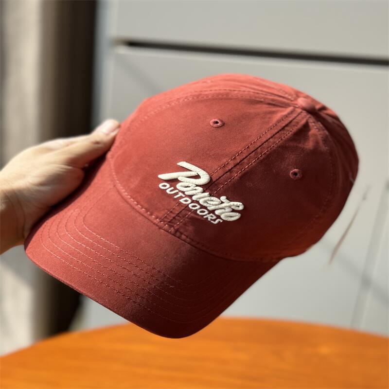 Nuevo estilo coreano de primavera, verano, otoño letras bordadas sombrero de béisbol sombrero de mujer simple de alta calidad sombrero de pareja