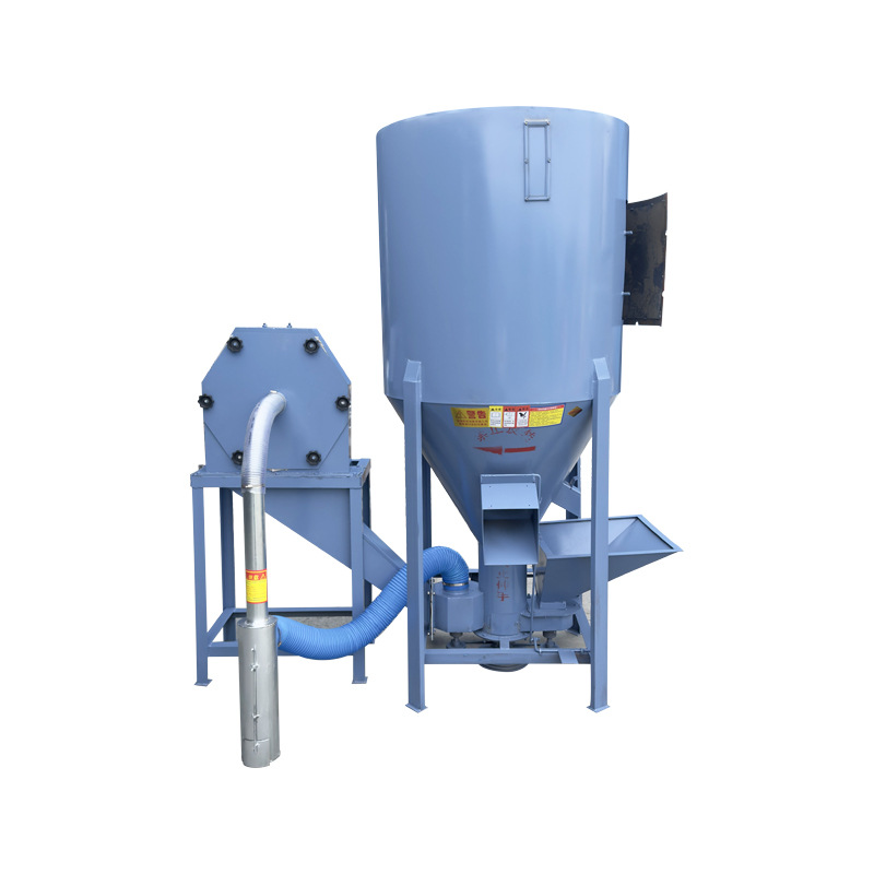 Máquina de alimentación automática de corte automático de cerdos y ovejas máquina de cría de maíz trituradora vertical todo en uno