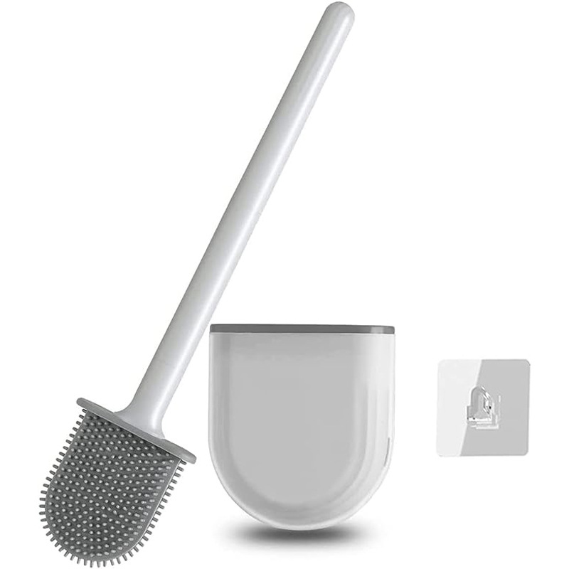 Venta caliente transfronteriza Cepillo de baño desmontable Cepillo de baño con base Pared TPR cepillo de limpieza Temu generación pelo