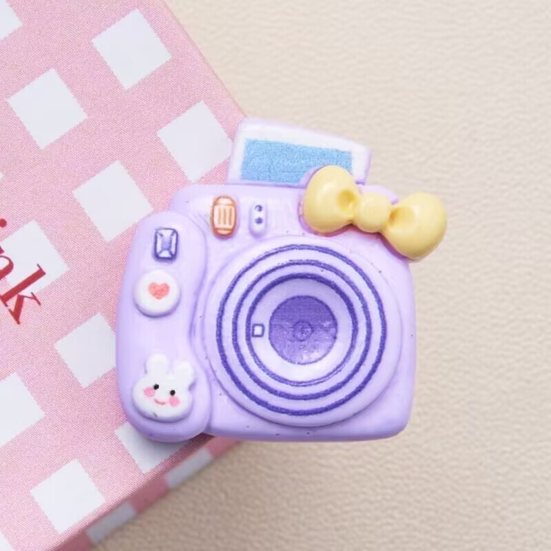 カラフルなポラロイド樹脂アクセサリー diy クリーム接着剤手作りヘアピンペンダント携帯電話ケース電気自動車装飾パッチ|undefined