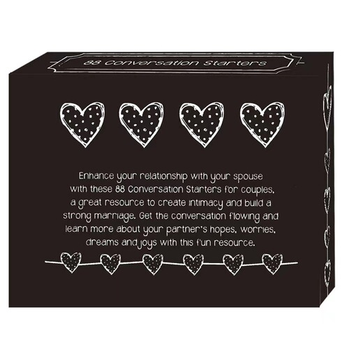 English board game 88 Great Conversation starters Card Couple conversation game card