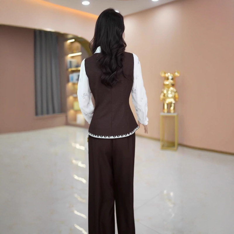 2025秋季新款洋气时髦套装高端气质休闲中年女装上衣裤子两件套|undefined