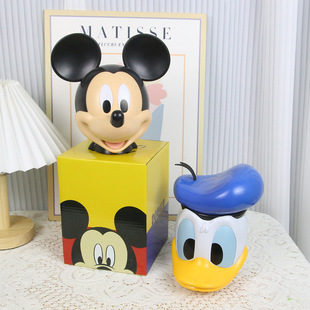 Disney Mickey Donald Duck Cat and Mouse Piggy Bank Accessible Children's Gift Trendy Desktop Coffee Machine Decoration