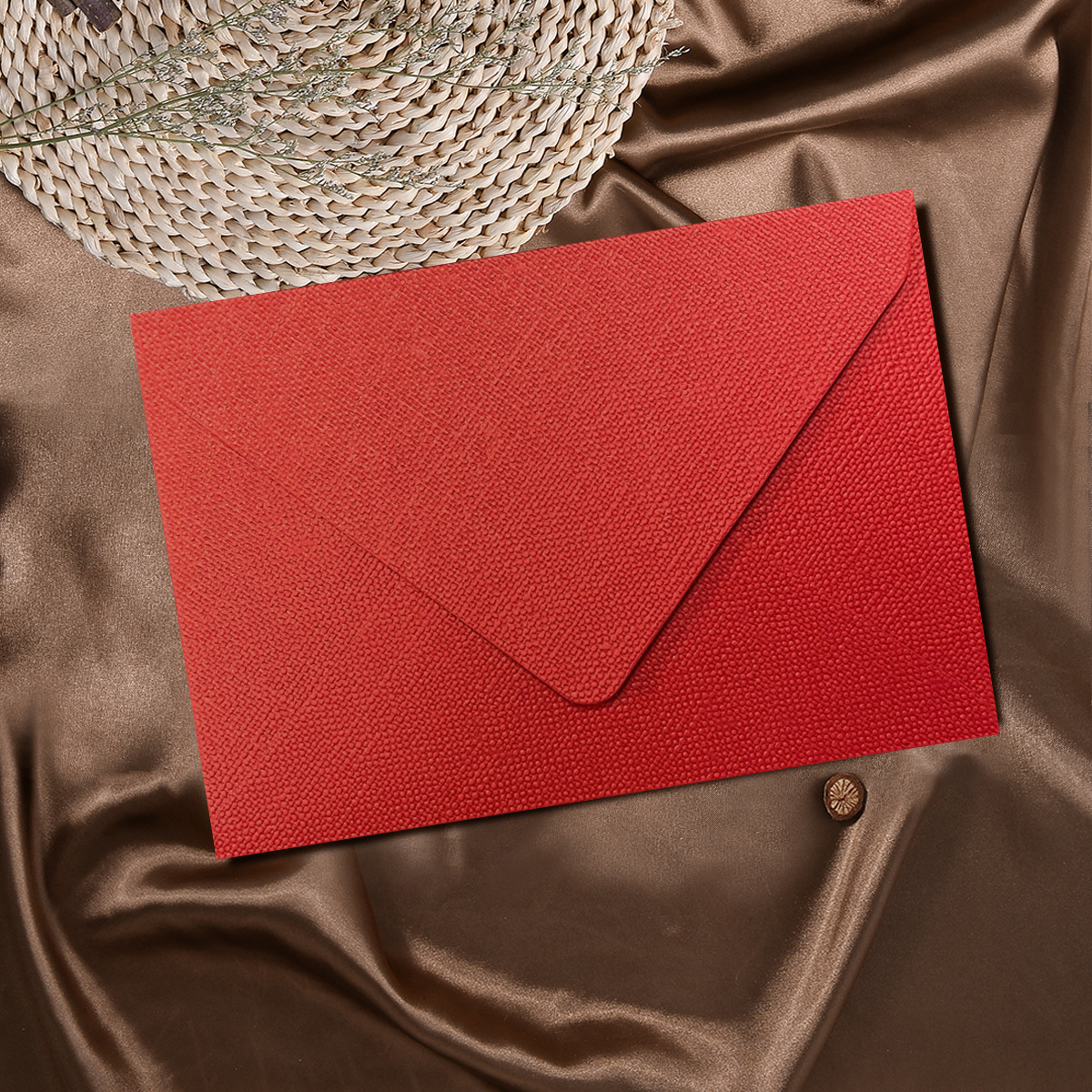 Sobre de lino conjunto de papel de carta retro carta de amor de estilo chino cuero especial papel de invitación postal sobre de pintura