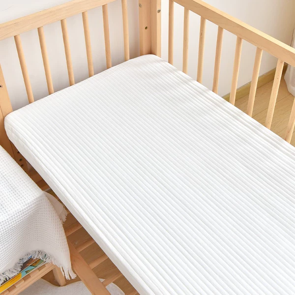 Pure white fitted sheets