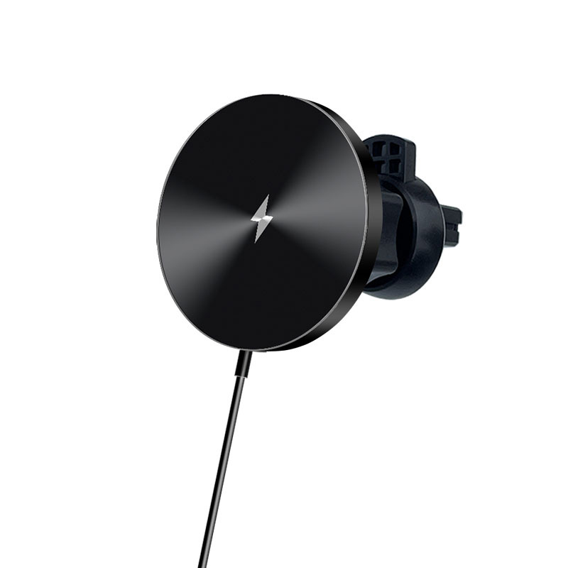 Nuevo cargador inalámbrico de coche magnético MagSafe para Apple móvil C12 coche magnético cargador inalámbrico