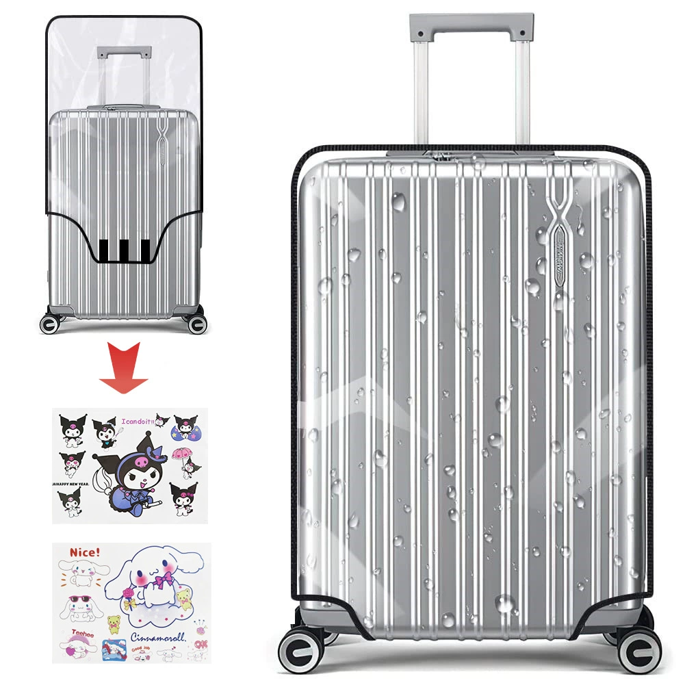 Wear-resistant transparent waterproof suitcase, protective case PVC, increased thickness