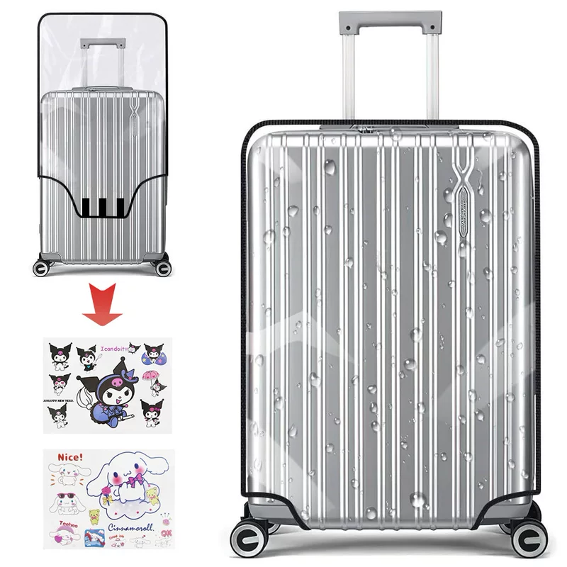 Wear-resistant transparent waterproof suitcase, protective case PVC, increased thickness