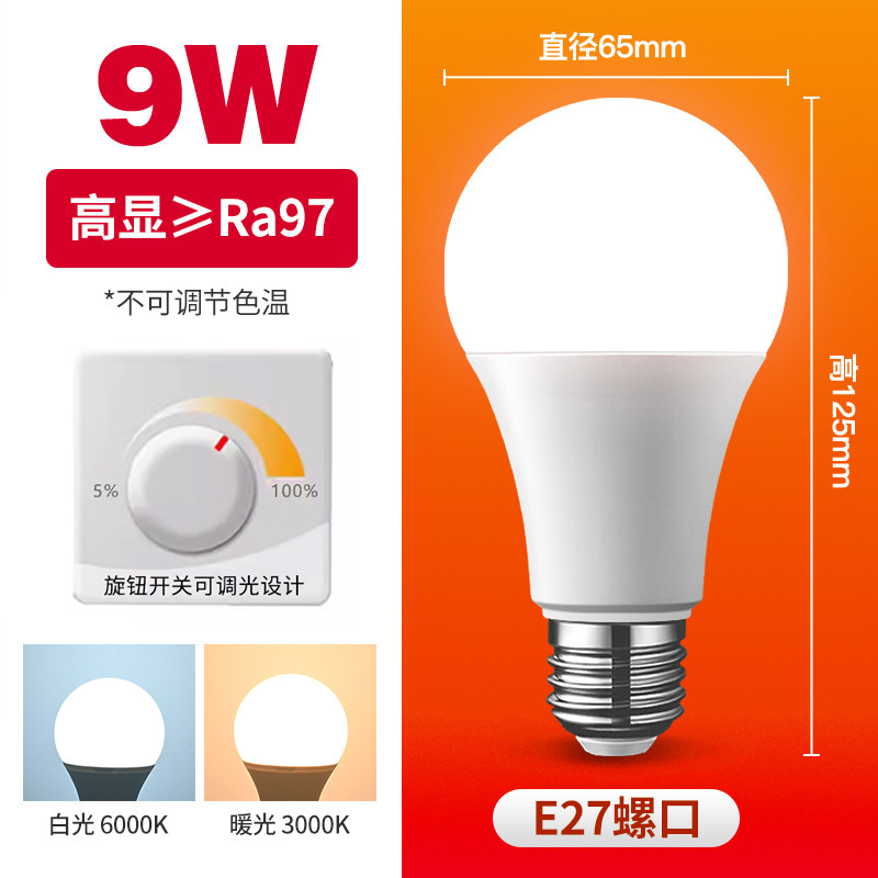 Nueva bombilla LED regulable con base de tornillo e27, bombilla de alto brillo para el hogar, fuente de luz LED para interiores, accesorio de iluminación de bajo consumo.