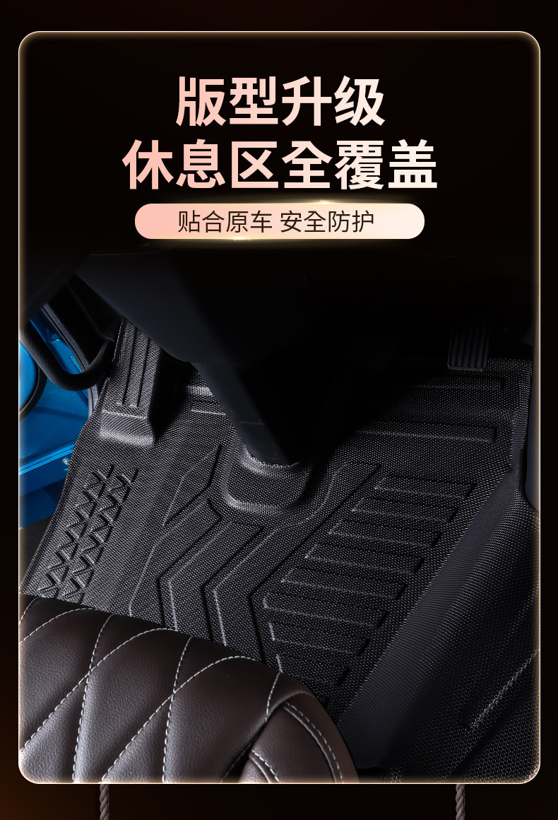 Suitable for Ouman Galaxy 5M, full-coverage TPE floor mats for the 5-ton truck cabin, complete modification kit