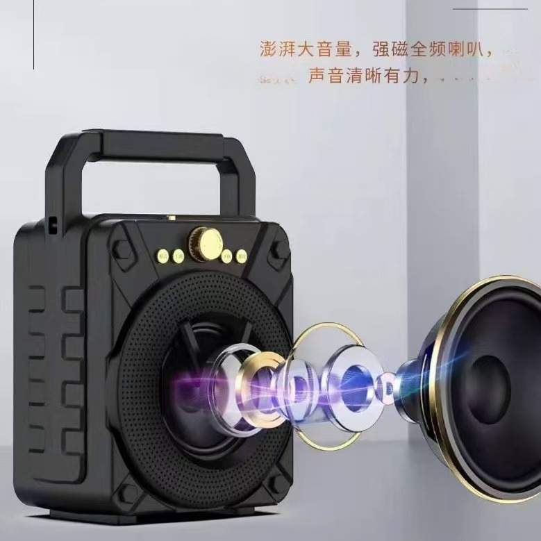 Huabao F806 Bluetooth ポータブル オーディオ Bluetooth ハイパワー スクエア ダンス オーディオ アナウンサー|undefined