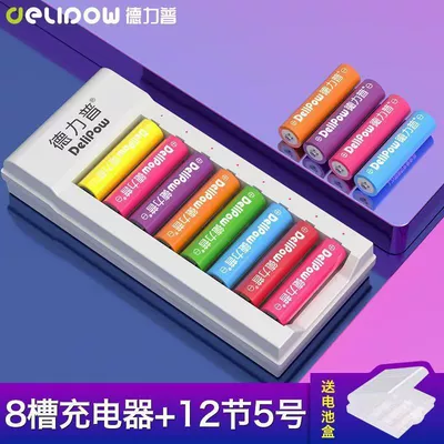 Delipu No. 5 rechargeable battery Hibrid akkumulyator batareyaları - 8-slot-charger-no-5-1300mah-12-sections