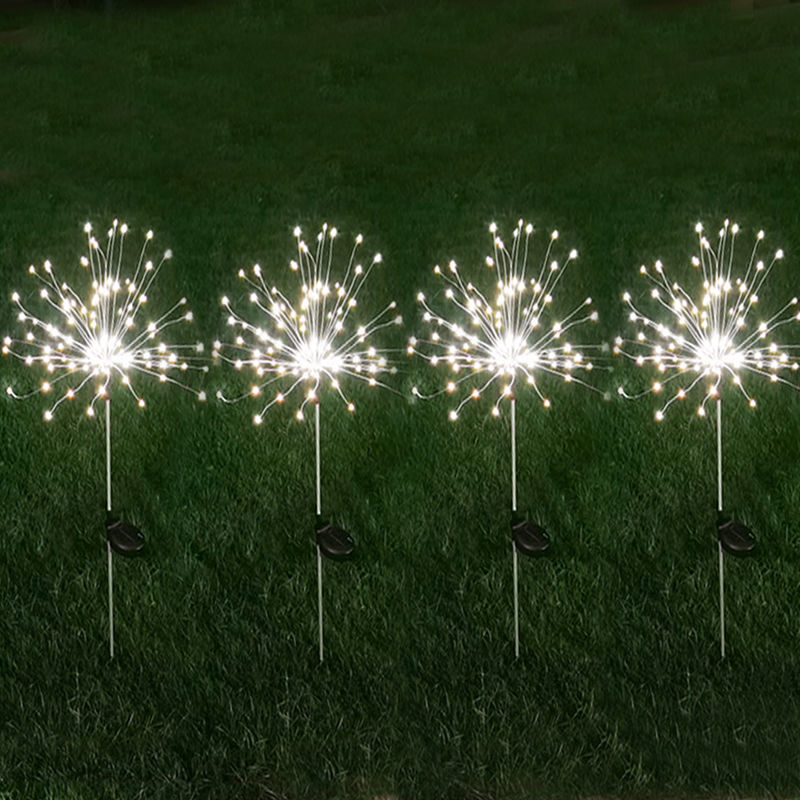 밝은 흰색 조명-8가지 기능-90등 저휘도 모델[4개 팩]