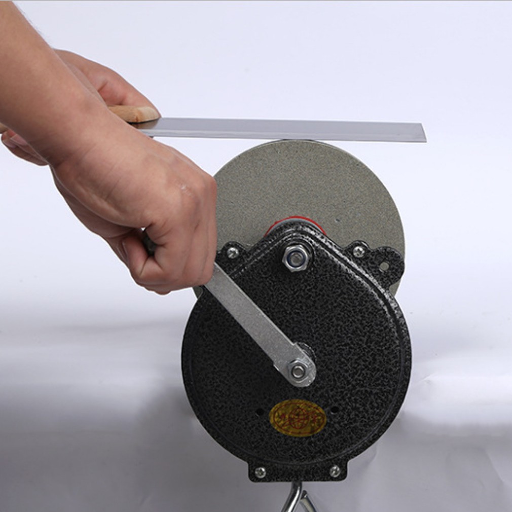 厂家直销 全钢带轴承手摇砂轮架6寸150MM手摇砂轮机 手摇磨刀机