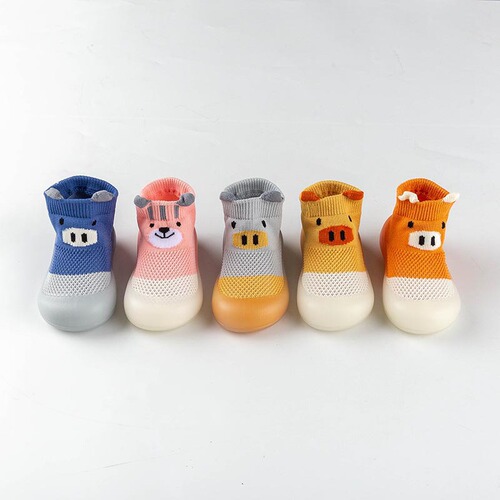 New Summer Mesh Learning Shoes for Children, Summer Socks Shoes for Infants and Toddlers, Soft Sole Floor Shoes, Comfortable and Breathable, Non-Slip
