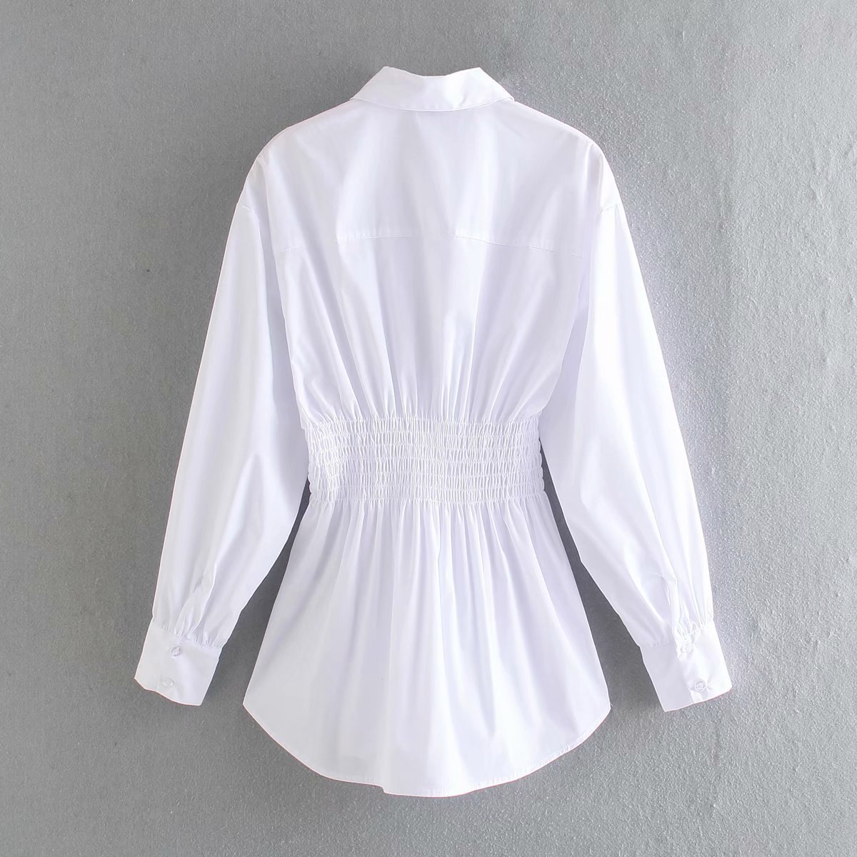 fashion waist pleated blouse  NSAM38354