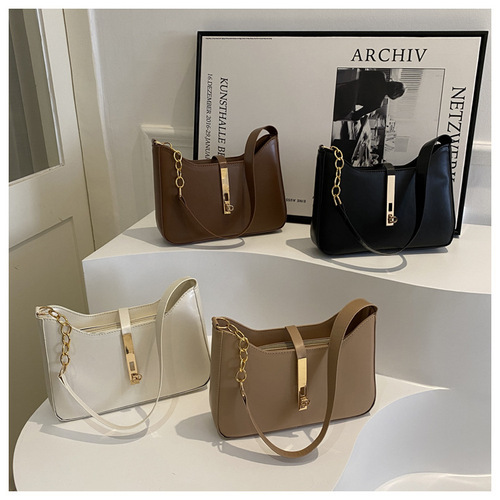 High-end niche bag women's  autumn and winter new ins shoulder armpit bag retro French fashion commuter bag