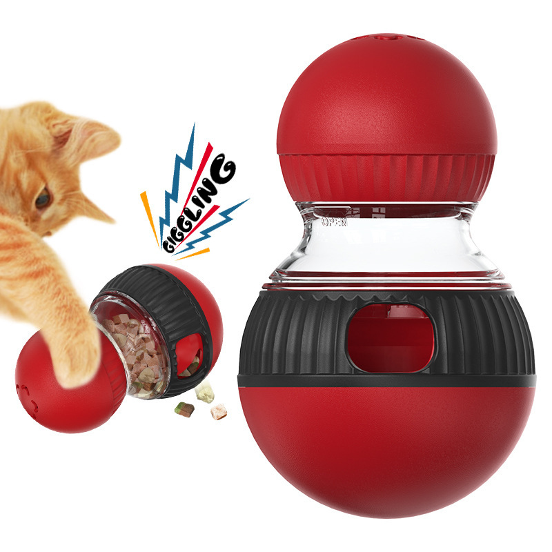 Cat Toys Pet Supplies Cross-border Factory Explosions Amazon Cat Rotating Cat Voice Leakage Ball in stock