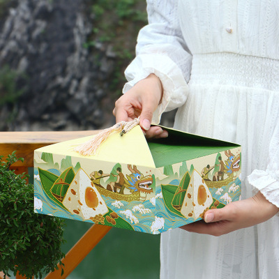 端午节粽子包装盒创意外包装手提盒12只装粽子伴手礼礼品盒定制