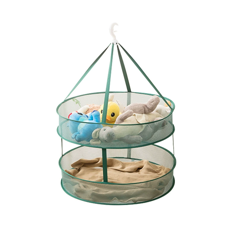 Green foldable woolen laundry basket, sweater, transformer, universal drying rack, wholesale